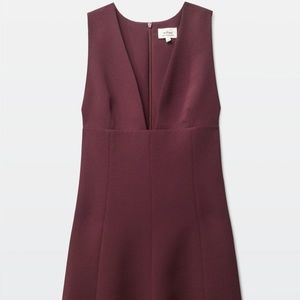Aritzia Wilfred Burgundy Montbrun Dress, 10